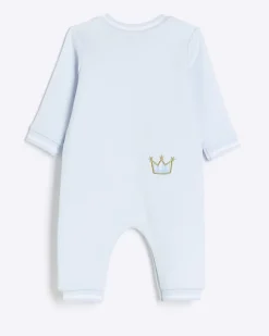 River Island Baby boys embroidered bear sleepsuit< 6 Mths - 2 Yrs