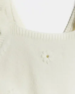 River Island Baby girls knitted floral dungarees< 6 Mths - 2 Yrs