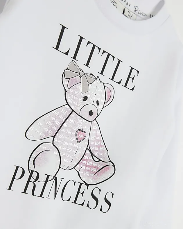 River Island Baby girls bear graphic all in one< 6 Mths - 2 Yrs