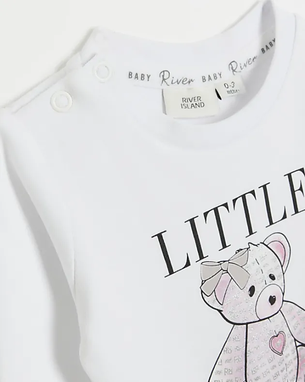 River Island Baby girls bear graphic all in one< 6 Mths - 2 Yrs