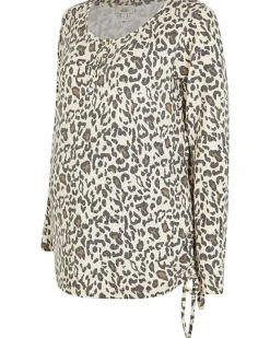 River Island Beige animal print maternity top< Maternity