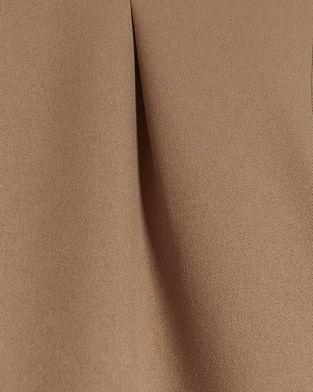 River Island Beige asymmetric waist wide leg trousers< Trousers