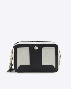 River Island Beige canvas boxy cross body bag< Bags, Purses & Luggage