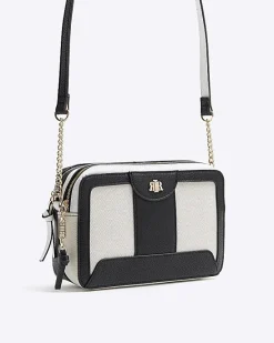 River Island Beige canvas boxy cross body bag< Bags, Purses & Luggage