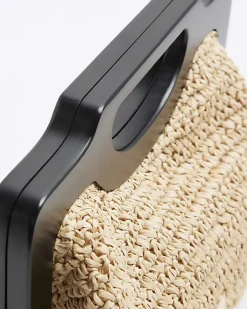 River Island Beige raffia clutch bag< Bags, Purses & Luggage