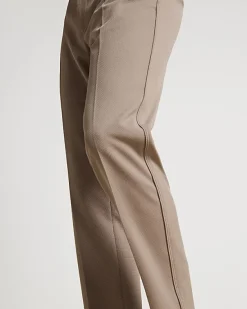 River Island Beige slim fit waffle textured trousers< Trousers