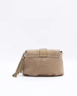 River Island Beige suedette buckle shoulder bag< Bags, Purses & Luggage