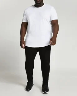 River Island Big & Tall curved hem slim fit t-shirt< Big & Tall