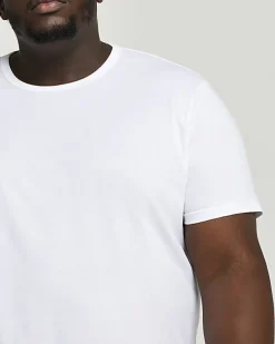 River Island Big & Tall curved hem slim fit t-shirt< Big & Tall