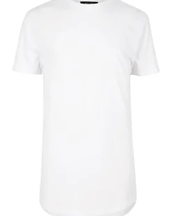 River Island Big & Tall curved hem slim fit t-shirt< Big & Tall