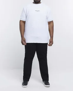 River Island Big & Tall slim fit quilted t-shirt< Big & Tall