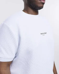 River Island Big & Tall slim fit quilted t-shirt< Big & Tall
