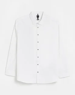 River Island Big & Tall slim fit long sleeve shirt< Big & Tall