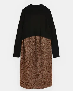River Island 2 in 1 leopard maternity midi dress< Maternity