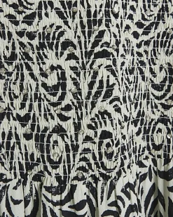 River Island abstract shirred swing midi dress< Dresses