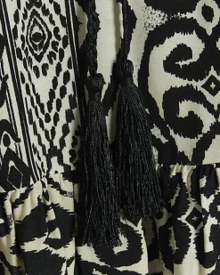 River Island Aztec belted mini shirt dress< Dresses