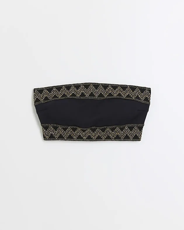River Island Bandeau Embellished Bikini Top< Swimwear & Beachwear