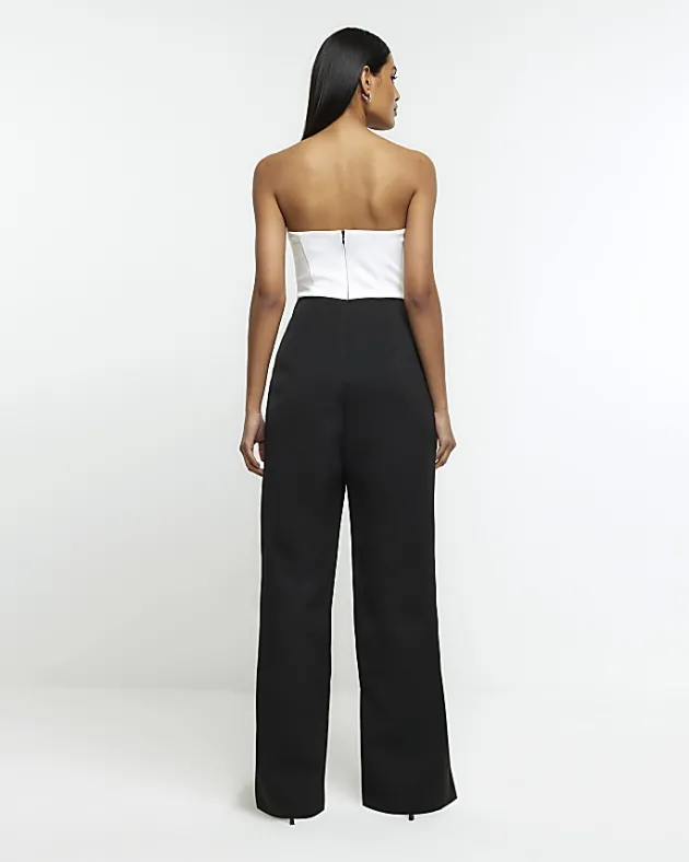 River Island bandeau wide leg jumpsuit< Jumpsuits & Playsuits