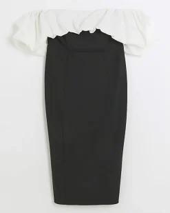 River Island bardot bodycon midi dress< Dresses