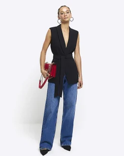 River Island belted longline waistcoat< Suits & Tailoring