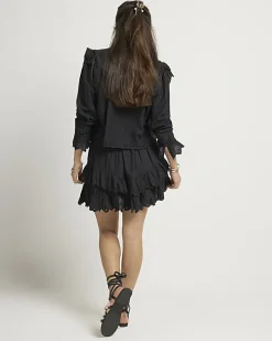 River Island broderie frill mini skirt< Skirts