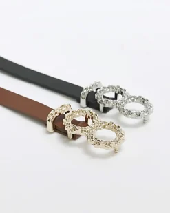 River Island buckle detail belt multipack< Accessories