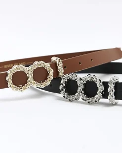 River Island buckle detail belt multipack< Accessories