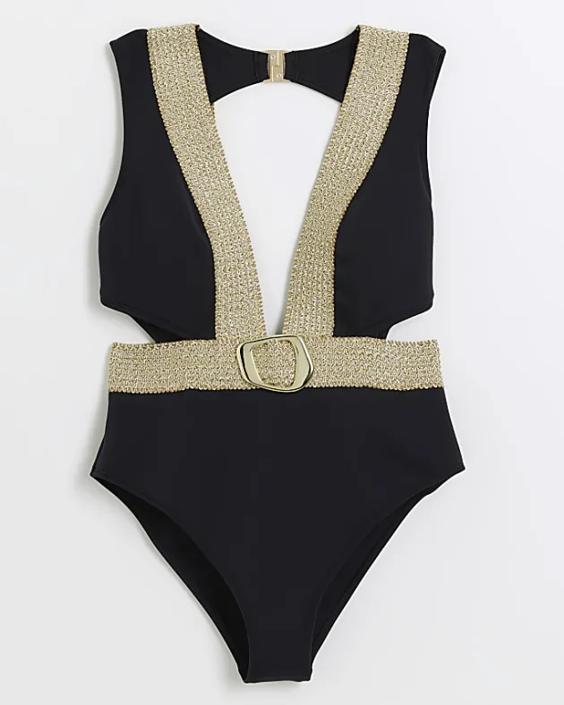 River Island buckle plunge swimsuit< Swimwear & Beachwear