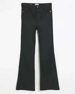 River Island bum sculpt flare coated jeans< Jeans