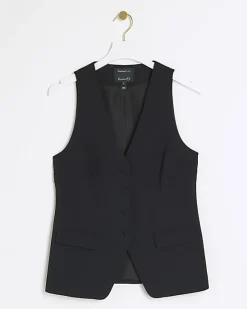 River Island button up long waistcoat< Suits & Tailoring