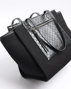 River Island canvas embossed RI shopper bag< Bags, Purses & Luggage
