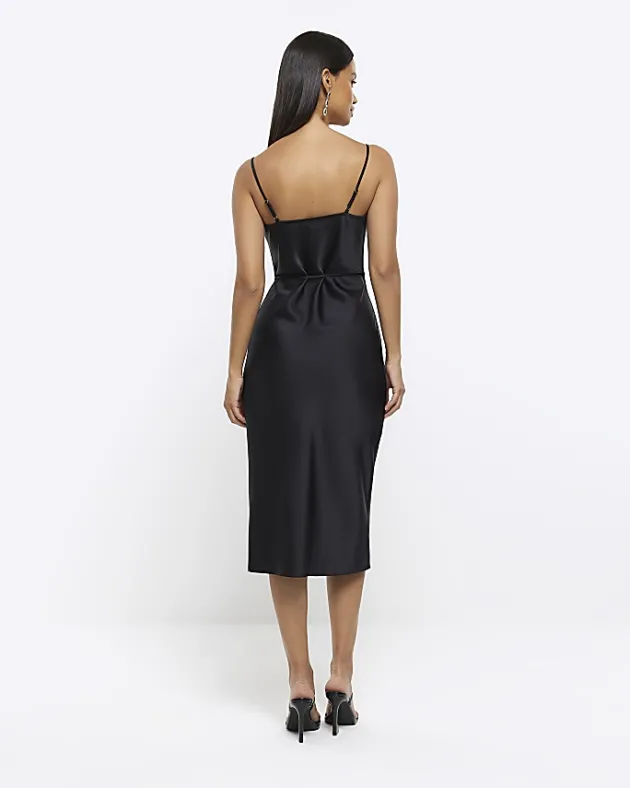 River Island cowl neck slip midi dress< Dresses