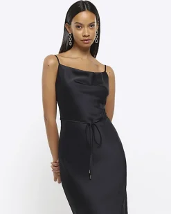 River Island cowl neck slip midi dress< Dresses