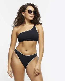River Island crinkle stitched brief bikini bottoms< Swimwear & Beachwear