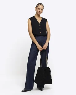 River Island Cropped Waistcoat< Suits & Tailoring