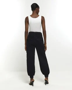 River Island cuffed cargo jeans< Trousers