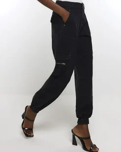 River Island cuffed cargo jeans< Trousers