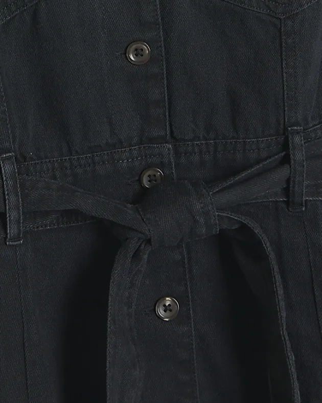 River Island denim belted midi shirt dress< Dresses