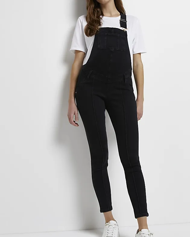River Island denim maternity dungarees< Maternity