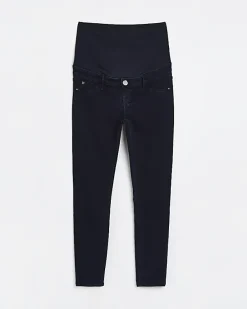 River Island Black denim maternity skinny jeans< Maternity