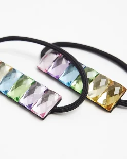 River Island diamante hair tie 2 pack< Accessories & Jewellery