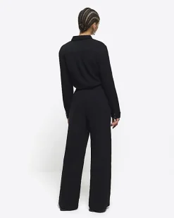 River Island elasticated wide leg trousers< Trousers