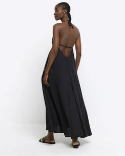 River Island embellished plunge beach maxi dress< Swimwear & Beachwear