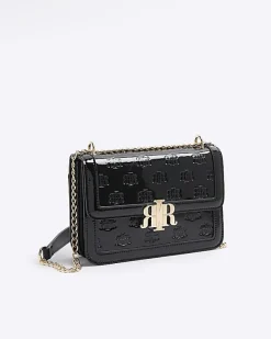 River Island embossed RI lock shoulder bag< Bags, Purses & Luggage