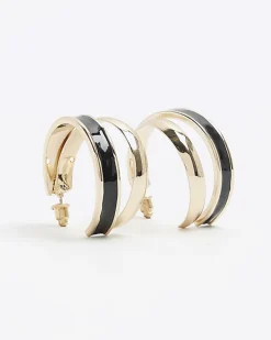 River Island Enamel Double Hoop Earrings< Jewellery