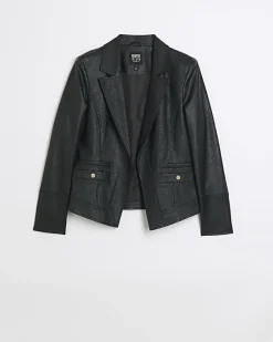 River Island Faux Leather Blazer< Coats & Jackets