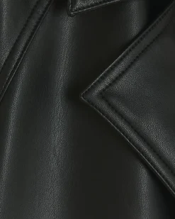 River Island faux leather crop trench coat< Coats & Jackets