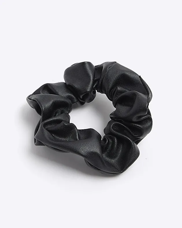 River Island Faux Leather Hair Scrunchie< Accessories & Jewellery