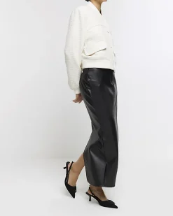 River Island faux leather tailored maxi skirt< Skirts