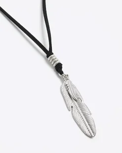 River Island Feather Necklace< Jewellery & Watches